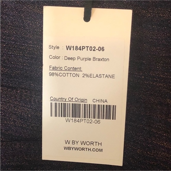 W by Worth High Waist Button Fly Ankle Pant - Picture 6 of 6